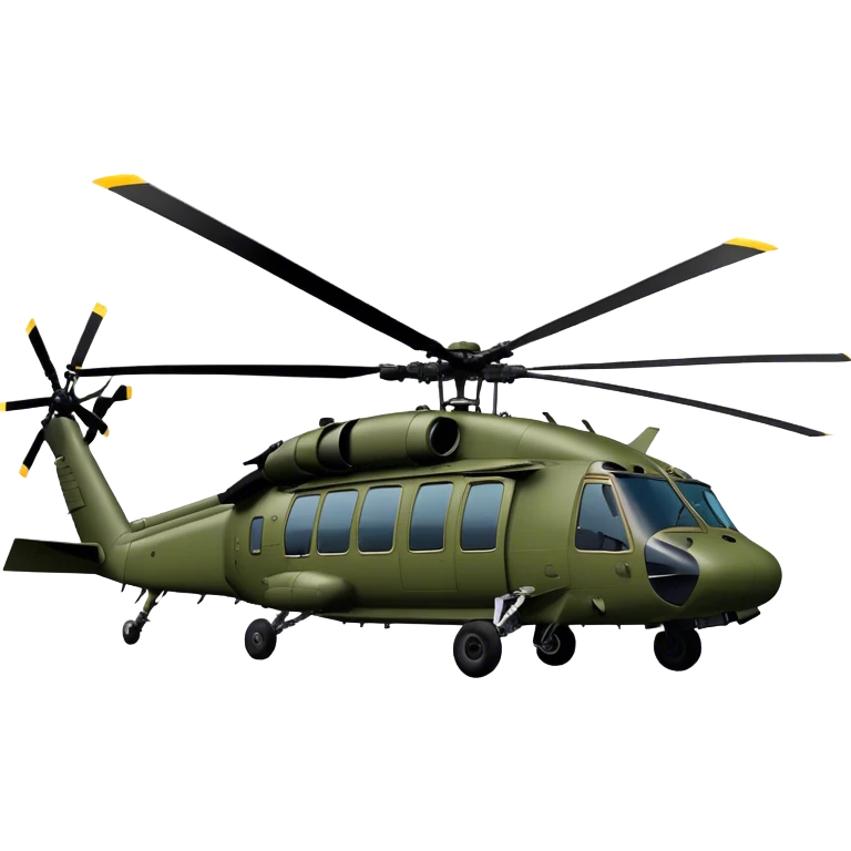 Sikorsky UH-60 Black Hawk - Sikorsky (Model Year: 2022) (Iconic colour: Olive green) emoji