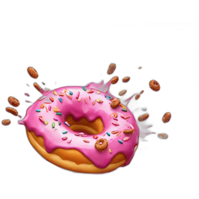Donuts are exploding emoji