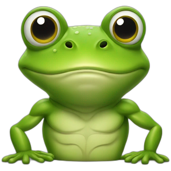 muscular frog emoji
