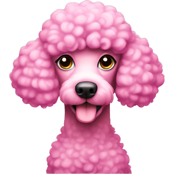 Pink poodle  emoji