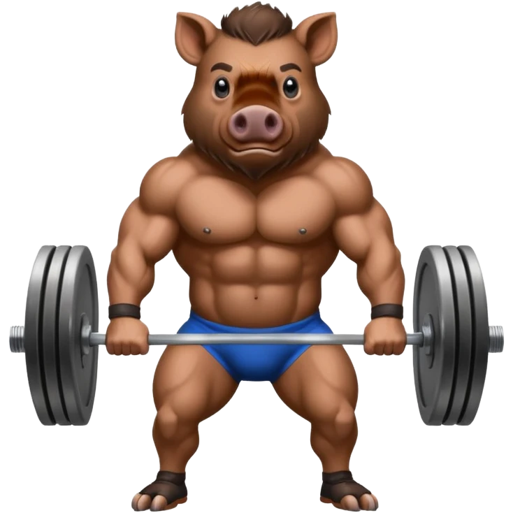 wild boar, gym emoji