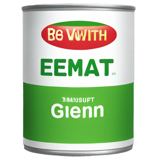 can with very plain green label emoji