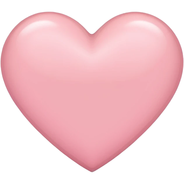 A light pink heart  emoji