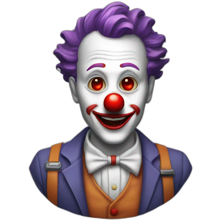 project manager clown with red nose emoji