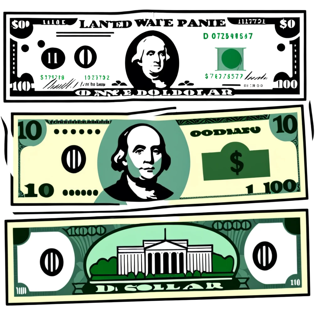 one hundred dollar bill emoji