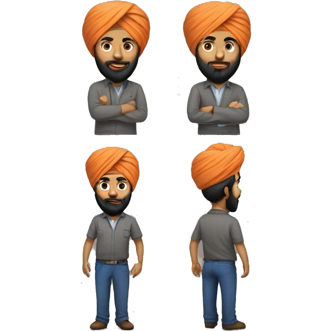 Sikh Software Developer emoji