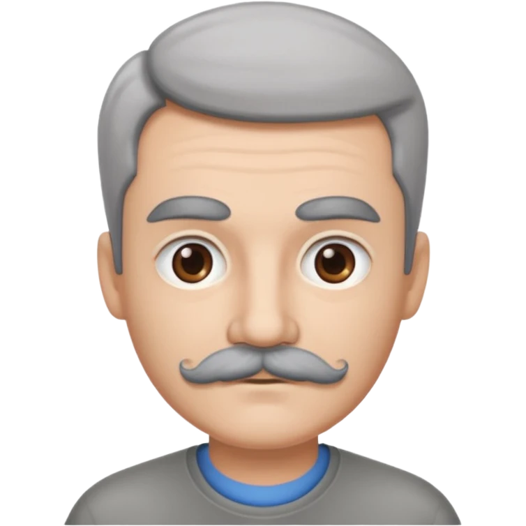 The  🥸 emoji but with gray eyebrows and mustache emoji