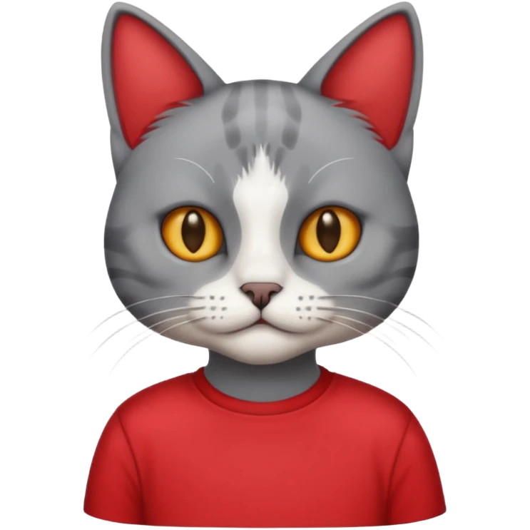 cat red shirt emoji