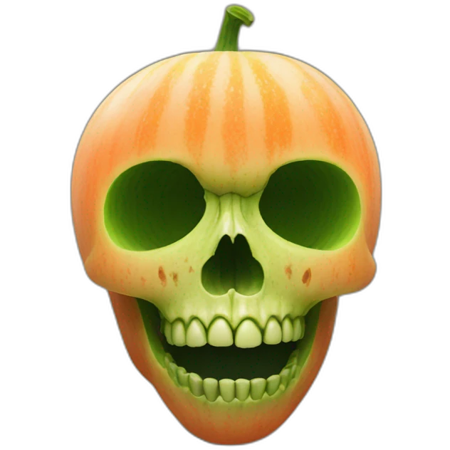 Melon skull emoji