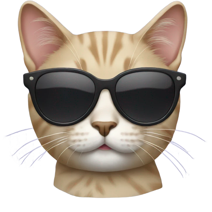 Cat with sunglasses emoji