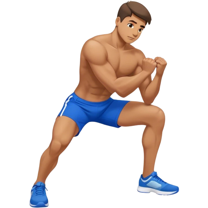 glute-bridges-exercise guy with blue shorts  emoji