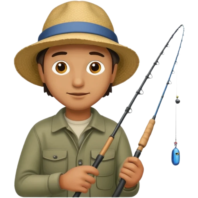 Man fishing  emoji