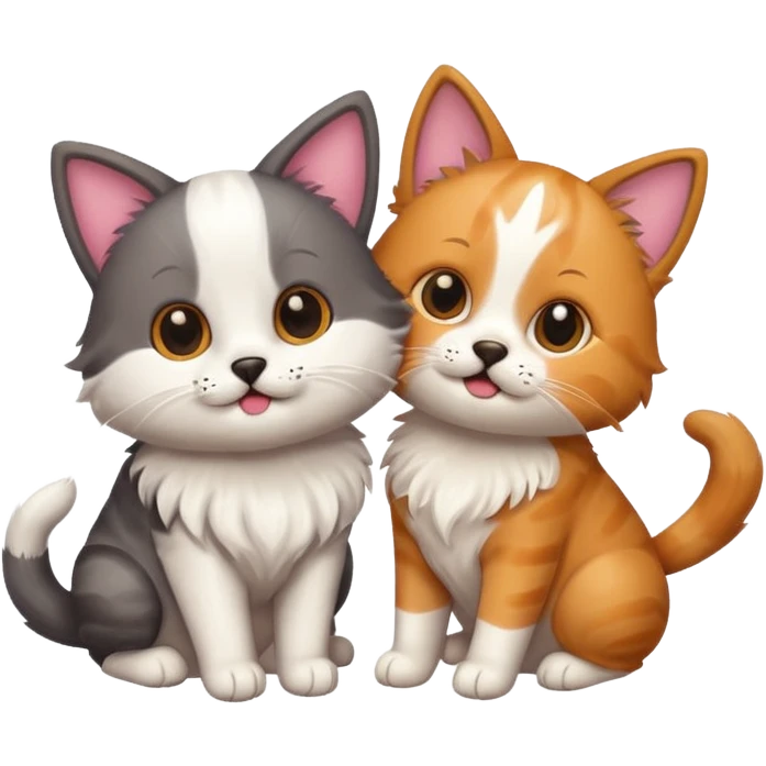dog and cat  emoji
