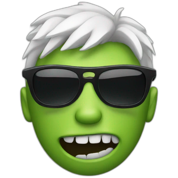 monster face with black sunglasses emoji