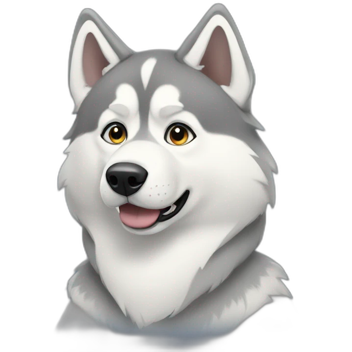 Alpha husky emoji
