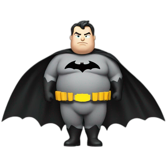 overweight batman emoji