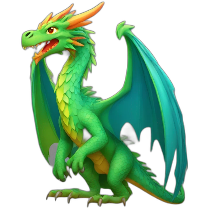 Dragon and bird fenix emoji