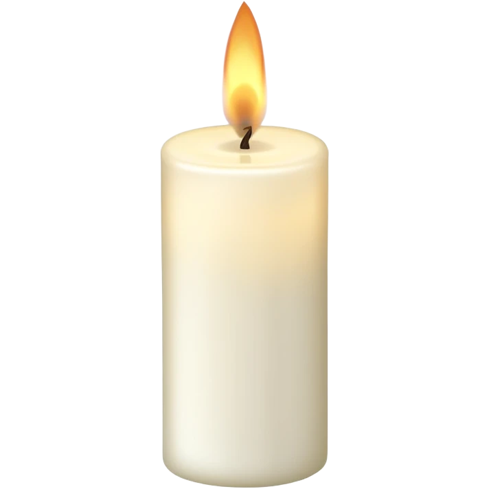 unlit candle with wick emoji