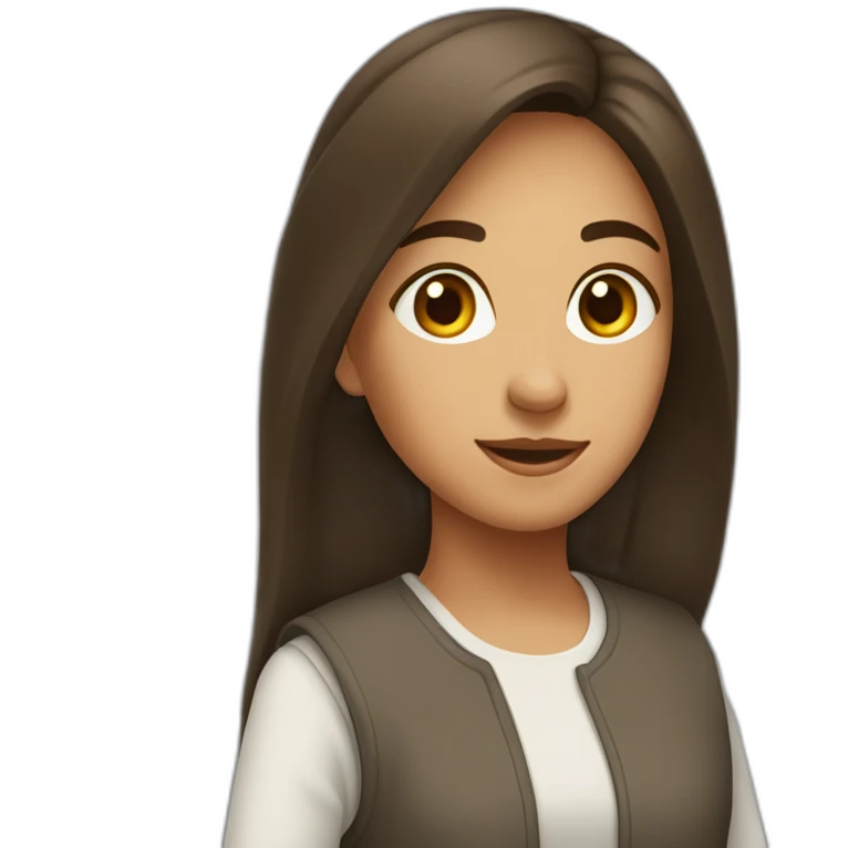 juif fille adolescente brune run emoji