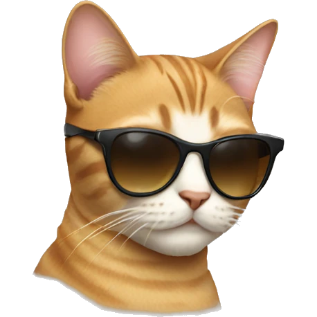 Cat with sunglasses emoji