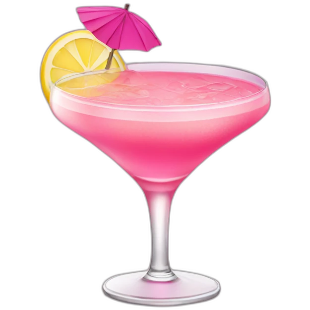 Pink cocktail emoji
