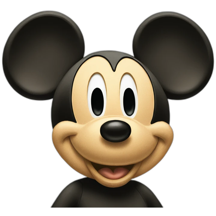 Mickey Mouse back head emoji