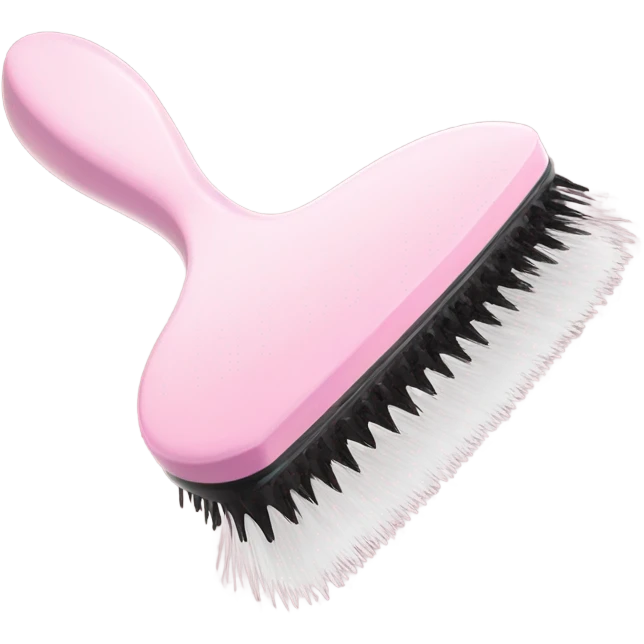 Light pink brush for hair emoji