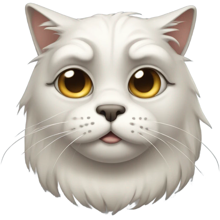 Tired looking cat emoji