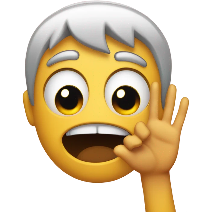 Yikes emoji with hands raised  emoji