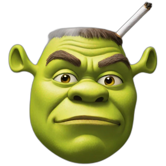 shrek-smoking emoji