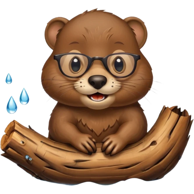 spectacled beaver emoji