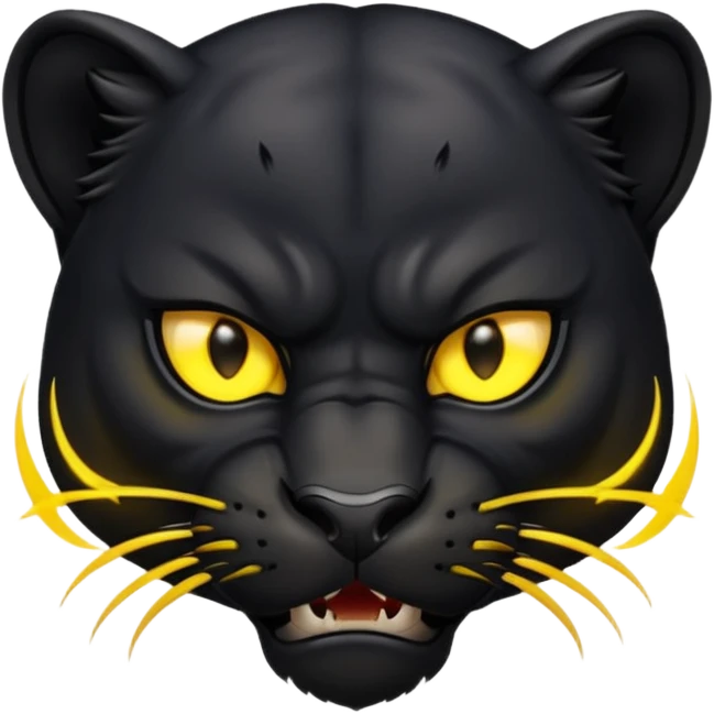 angry panther animal emoji