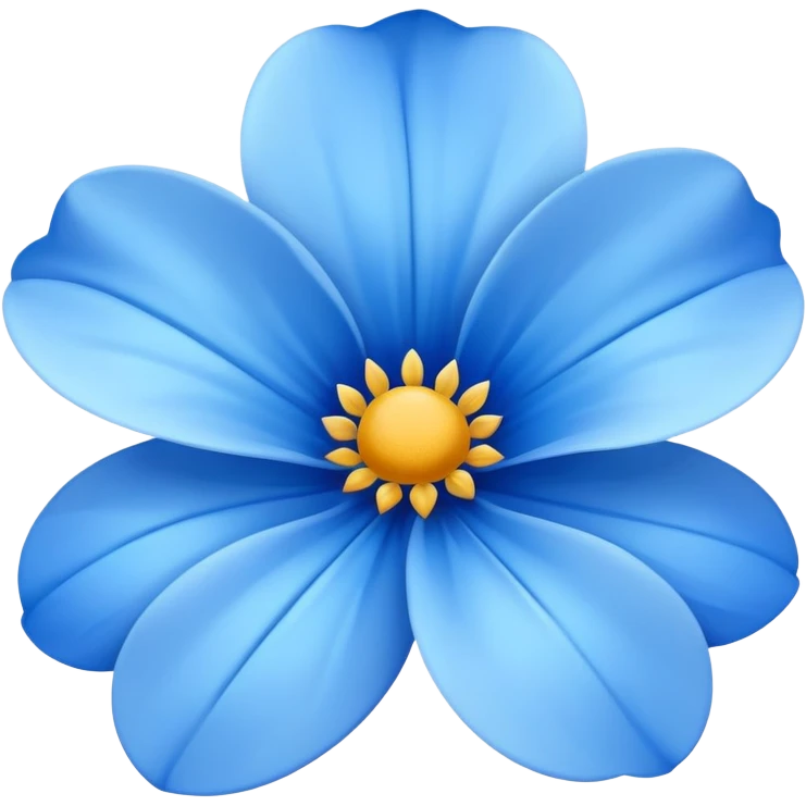 Blue flower emoji