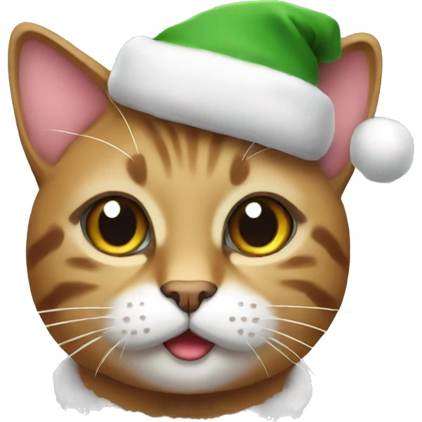 Christmas cat emoji