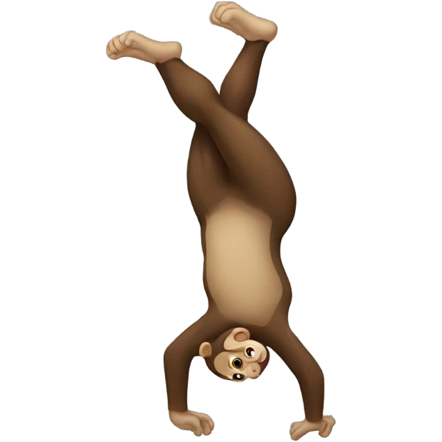 monkey handstand emoji