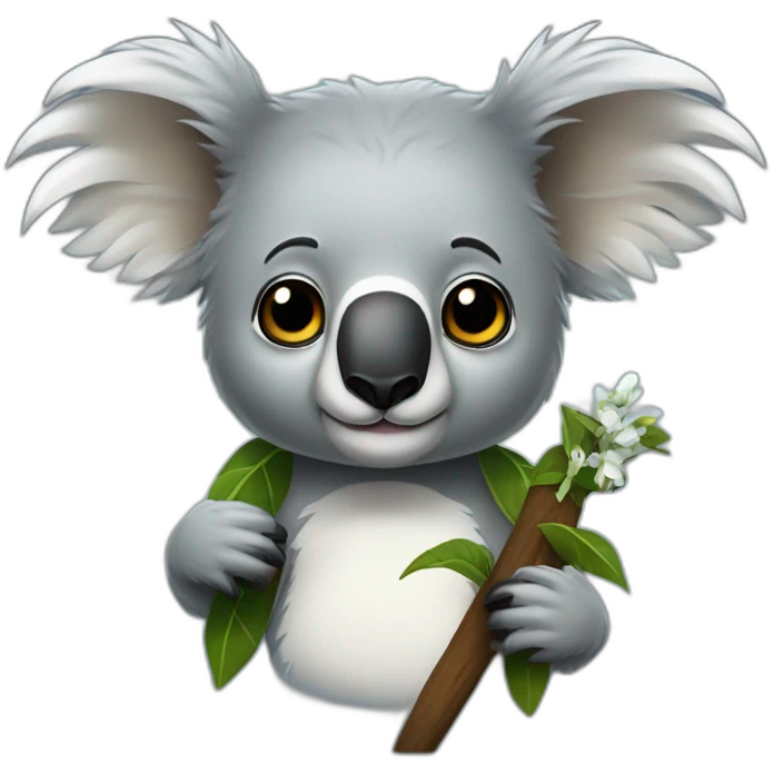 Koala metalero emoji