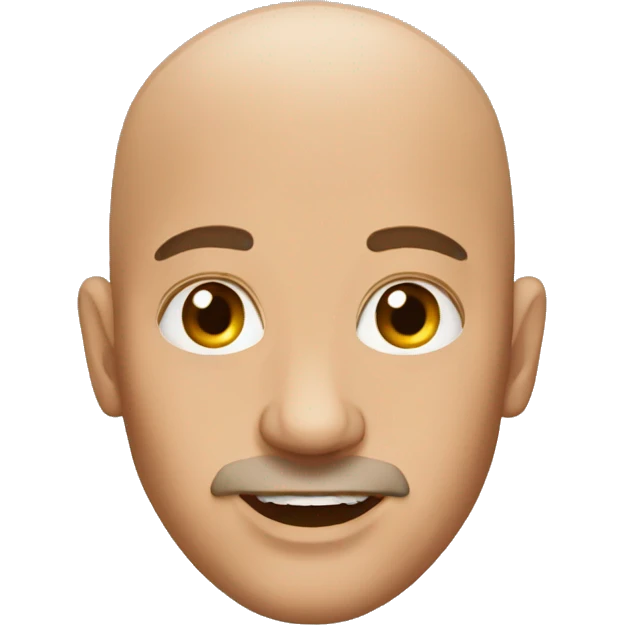 bald man in jewelry emoji