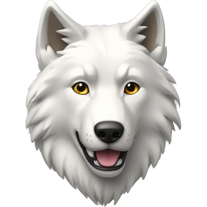Loup blanc  emoji