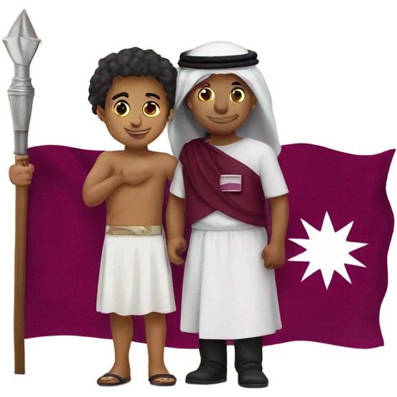 Qatar love emoji