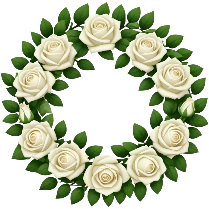 elegant funeral wreath emoji
