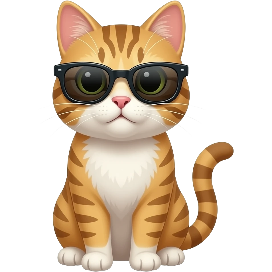 Cat wearing sunglasses emoji
