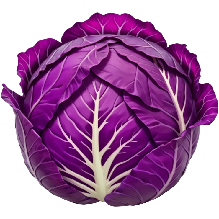 Red cabbage sliced without bowl with big cabbage head in the background emoji