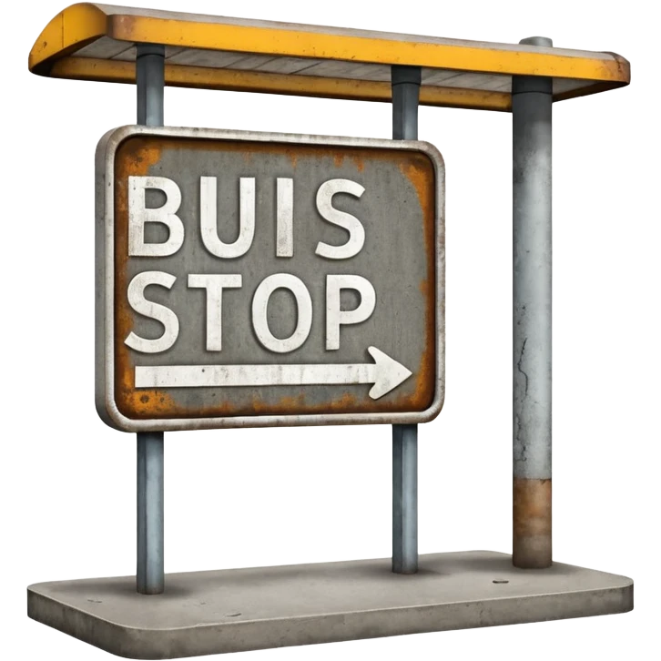 Bus Stop Signboard emoji