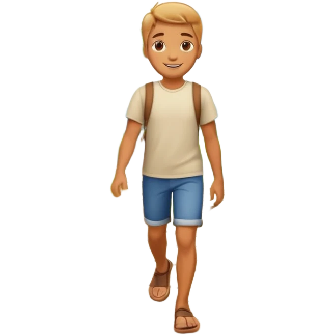 walk IN THE GARDEN on a path emoji