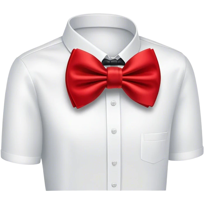 Red bow tie  emoji