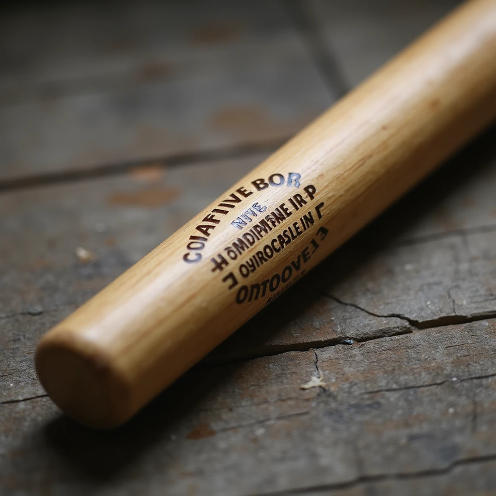 wooden baseball bat, realistic style, no background emoji