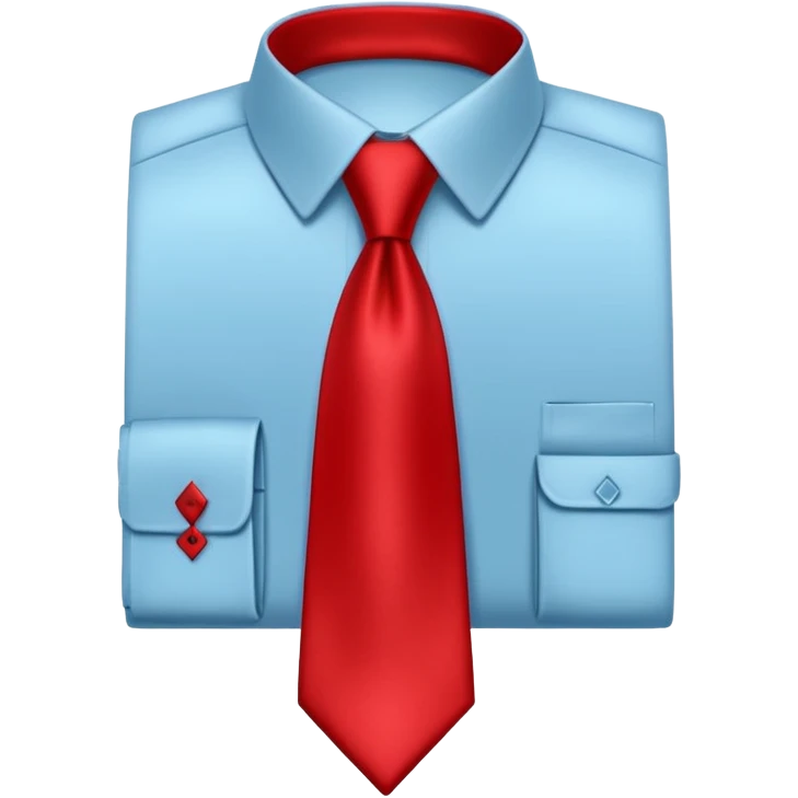 plain isolated red tie emoji