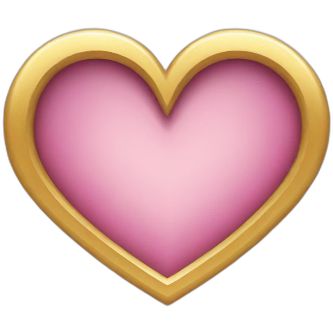 Heart gold emoji
