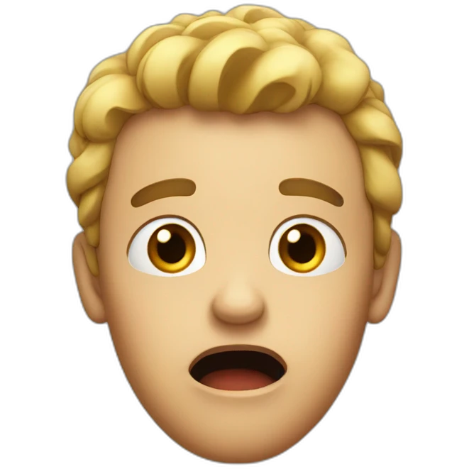 Shocked face emoji