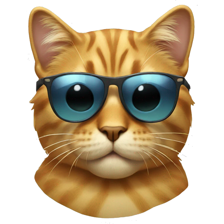 Cool cat with sunglasses emoji